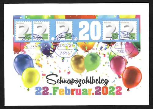 Bund 2022: Schnapszahlenbeleg: 22.2.22