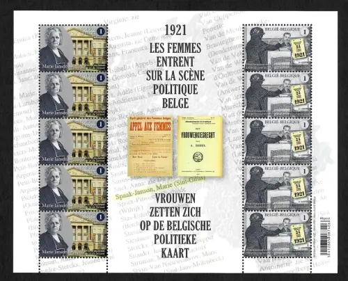 Belgien 2021: Les femmes entrent sur la Scène politique Belge, Frauen in Politk