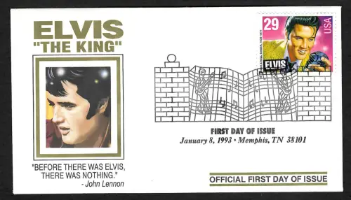 USA 1993: Elvis the King, FDC
