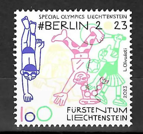 Liechtenstein 2023: Special Olympics, Berlin, postfrisch