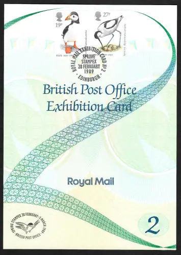 GB 1989: Spring STAMPEX, Exhibition Card