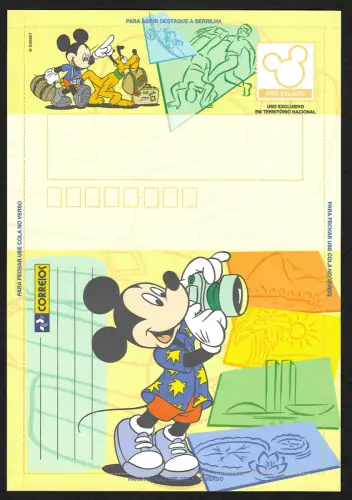 Brasilien: Aerograma Mickey Mouse, Territorio Nacional