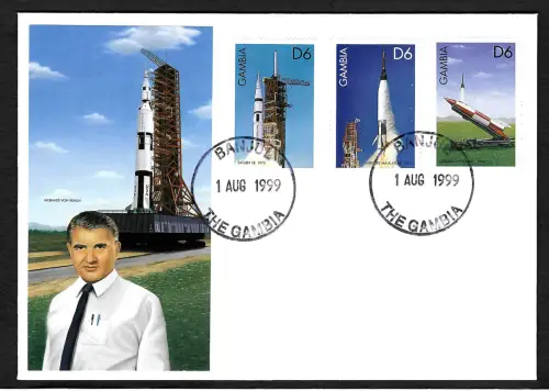 Gambia 1999: Wernher von Braun, Raketen