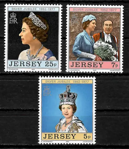 Jersey 1977: Silver Jubilee Elizabeth II, postfrisch