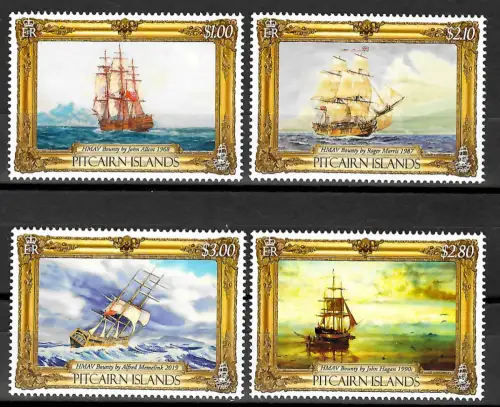 Pitcairn Islands 2019: Gemälde der Bounty, postfrisch