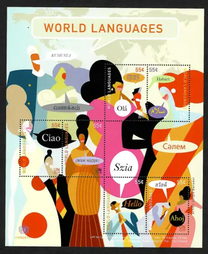UNO New York 2019: World languages, postfrisch