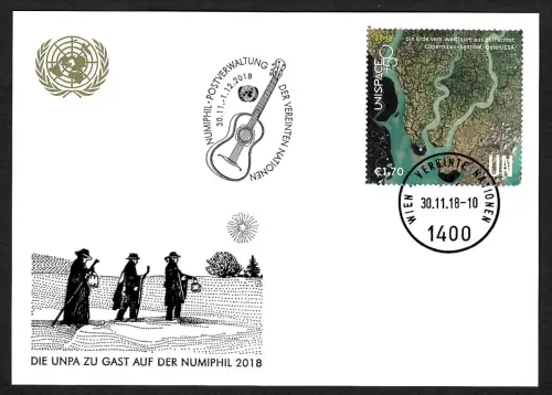 Österreich 2018: NUMIPHIL Wien, Briefmarkenausstellung, Ausstellungskarte