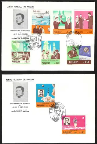 Paraguay 1967: Erforschung des Weltraums, Kennedy, Von Braun, #1757-1764 **