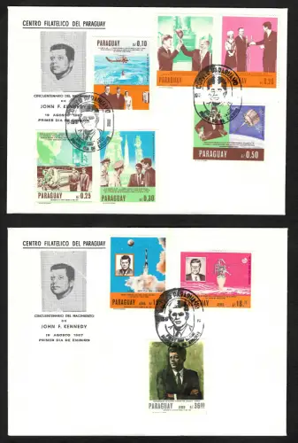 Paraguay 1967: Erforschung des Weltraums, Kennedy, Von Braun, #1757-1765 **