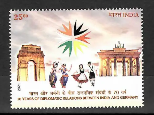 Indien 2021: 70 years of diplomatic relations between India and Germany, **