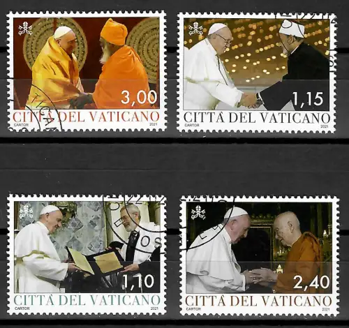 Vatikan 2021: 9. Pontifikats Jahr von Papst Franziskus, gestempelt