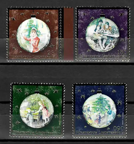 Liechtenstein 2021: Weihnachtskugeln, postfrisch