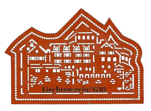 Liechtenstein 2023: Scherenschnitt-Block, Schloss Vaduz, postfrisch