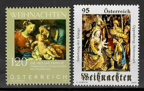 Österreich 2023: Weihnachten, postfrisch