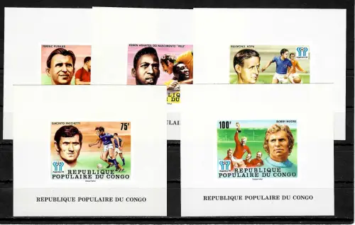 Kongo: Puskas, Kopa, Facchetti, Moore, Fußball WM Argentinien 1978