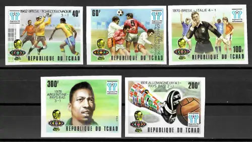 Tschad 1978: Argentina '78, Fußball WM, Spielergebnisse, postfrisch