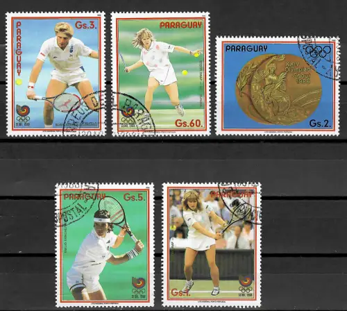 Paraguay 1988: Tennis: Boris Becker, Steffi Graf, Olympische Spiele Seoul 1988