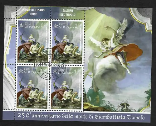 Vatikan 2020: 250 anniversario della morte di Giambattista Tiepolo, gestempelt