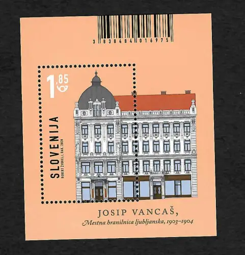 Slowenien 2020: Architektur Stadtsparkasse Ljublijana, postfrisch