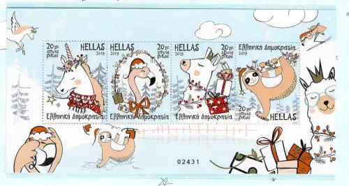 Griechenland 2019: Weihnachten, postfrisch im Folder