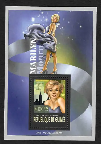 Guiniea 2013: Marilyn Monroe, Block postfrisch