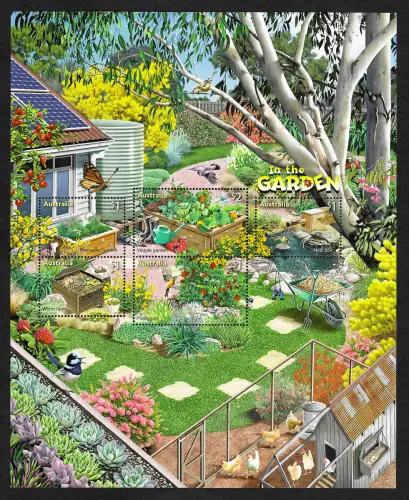 Australien: In the Garden: Veggie garden, Rainwater garden, Worm farm, ... mnh