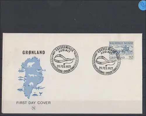 Grönland   Ersttagsbrief