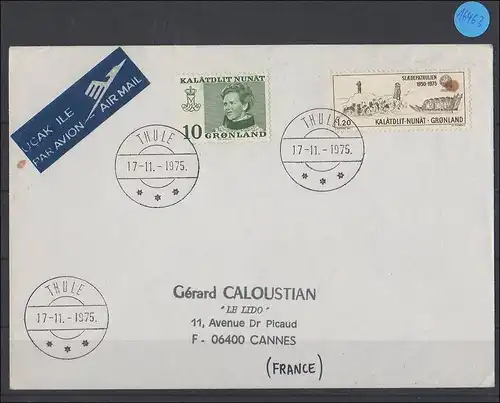 Briefumschlag   Grönland   Luftpost  1975