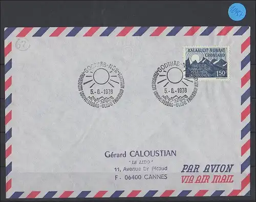 Grönland  Luftpostbrief   1978