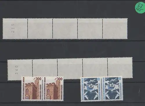 Berlin   Paar  und 5er Streifen postfrisch    MiNr. 798-799