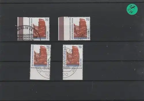 Berlin    gestempelt    4x   MiNr. 874