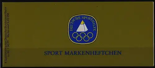 Berlin Sportmarkenheft postfrisch  MiNr. 645