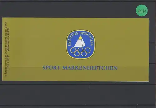 Berlin  Sport  Markenheft  postfrisch  mit 6x  MiNr. 645
