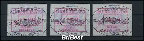 BELGIEN 1994 ATM Nr 29 S1 Satz gestempelt (79767)