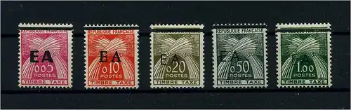 ALGERIEN 1962 Nr P54-58 postfrisch (104498)