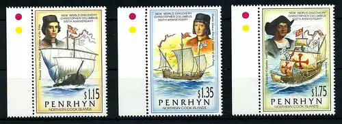 PENRHYN 1992 Nr 542-544 postfrisch (108081)