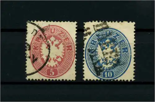 OESTERREICH 1863 Nr 26+27 gestempelt (114408)