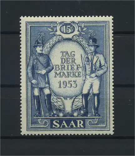 SAARLAND 1953 Nr 342 postfrisch (116275)