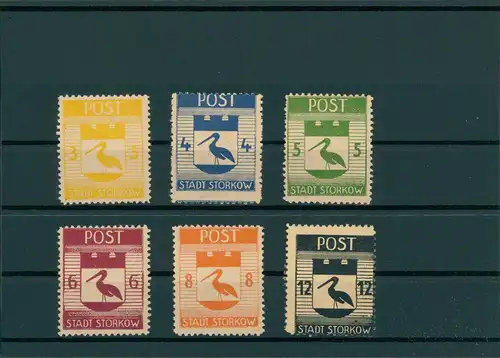 STORKOW 1945 Nr 9-14 postfrisch (400446)