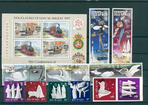 ISLE OF MAN Slg. aus 1976-1991 postfrisch (203841)