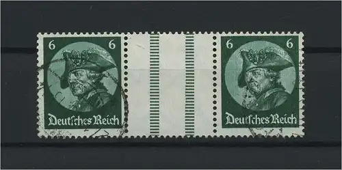 DEUTSCHES REICH 1933 ZD Nr WZ9 gestempelt (117693)