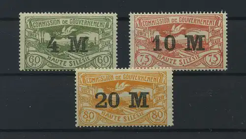 OBERSCHLESIEN 1922 Nr 41-43 postfrisch (117708)