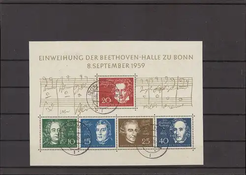 BUND 1959 Bl.2 gestempelt (221637)