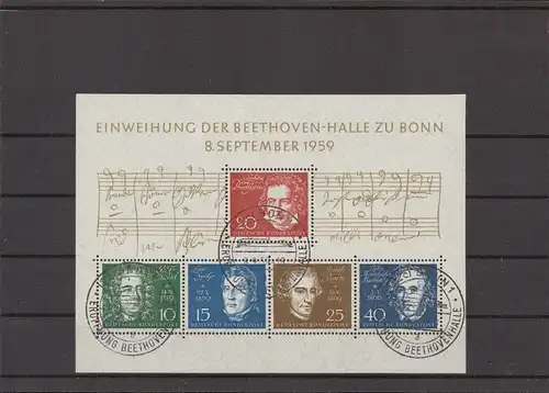 BUND 1959 Bl.2 gestempelt (221638)