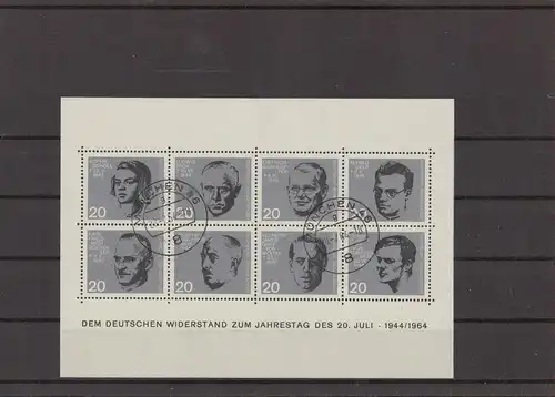 BUND 1964 Bl.3 gestempelt (221644)