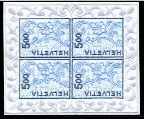 SCHWEIZ 2000 Nr 1726 Stickerei-Kleinbogen postfrisch (220891)