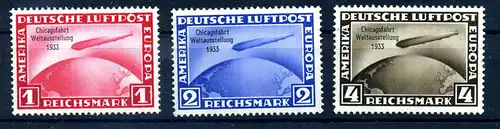DEUTSCHES REICH 1933 Nr 496-498 postfrisch (222171)