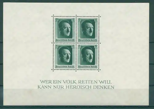 DEUTSCHES REICH 1936 Bl.7 postfrisch (223069)