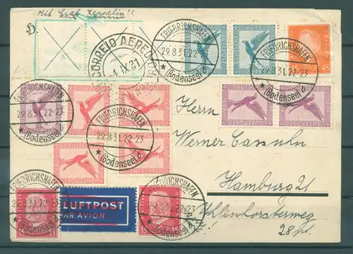 DEUTSCHES REICH 1931 WZd W21.3 Brief (222219)
