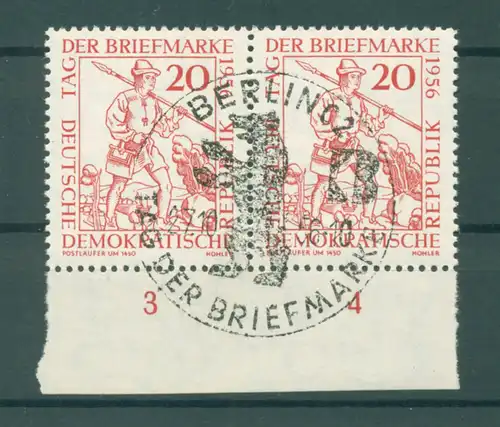 DDR 1955 PLATTENFEHLER Nr 544 I gestempelt (222498)